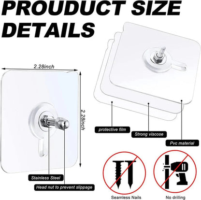Reusable Adhesive Wall Hooks