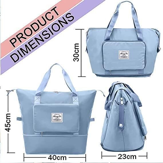 Water Proof Foldable Travel Duffel Bag With Pocket ( Buy 1 Get 1 )