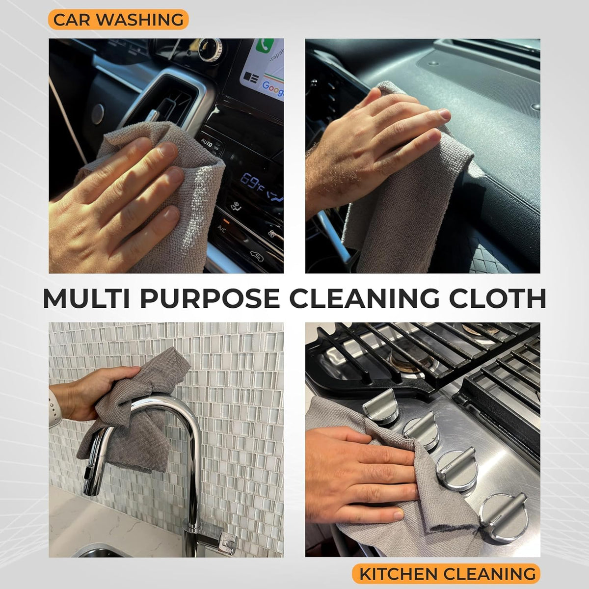 Reusable Microfiber Kitchen Towel Roll (25 Sheets)