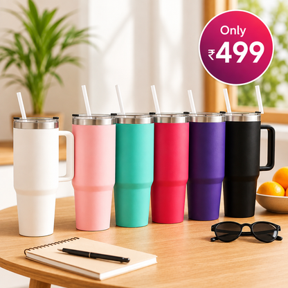 Double Wall Vacuum Insulation Stainless Steel Anti-Splash Tumbler