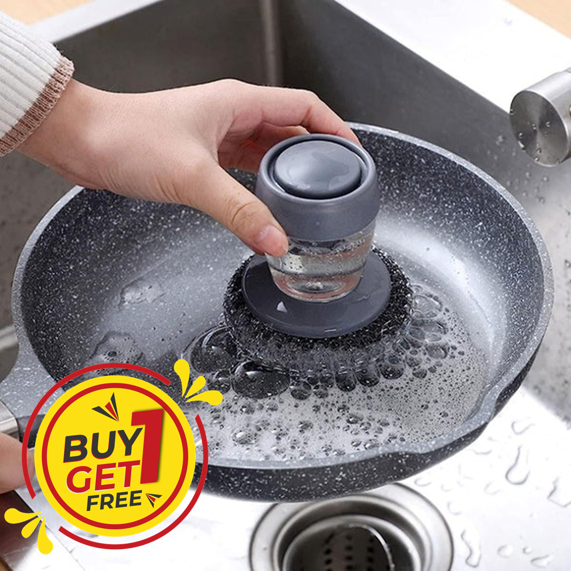 2 in 1 Liquid Soap Dispensing Cleaning Brush | 🔥BUY 1 GET 1 FREE🔥